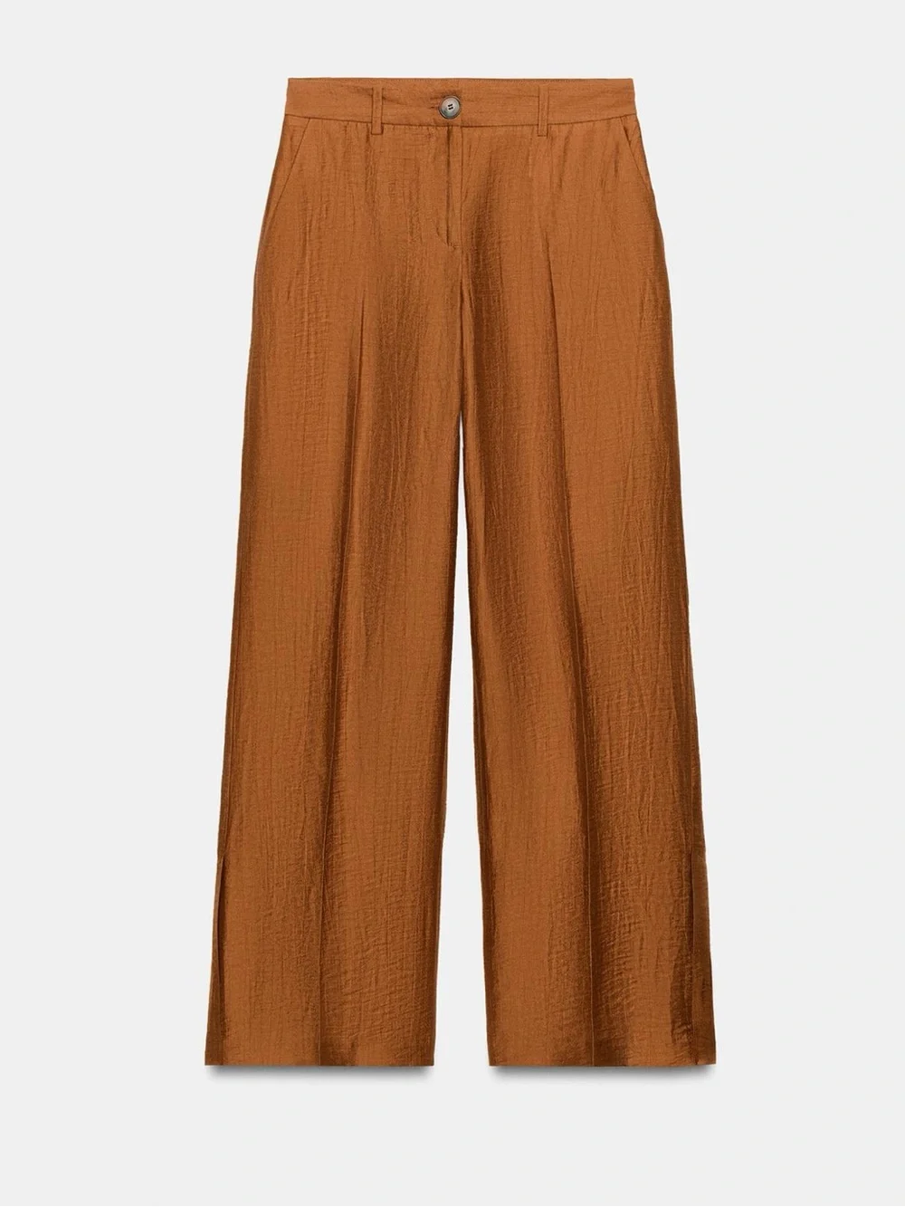 ❗️LAST CHANCE❗️Zara Burnt Orange Wide-Leg Tie-Waist Jumpsuit